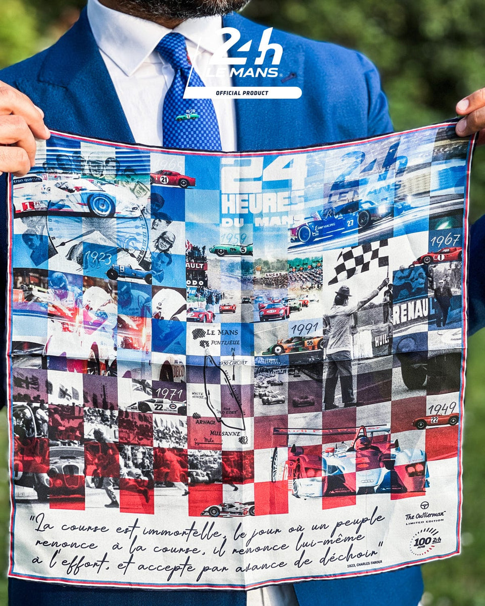 DAYTIME & NIGHTTIME - 24 Heures du Mans - Two Quarter Pocket Square – THE  OUTLIERMAN