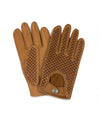 THE OUTLIERMAN gloves BESPOKE - Ladies Peccary Leather Driving Gloves - Cork/Tan