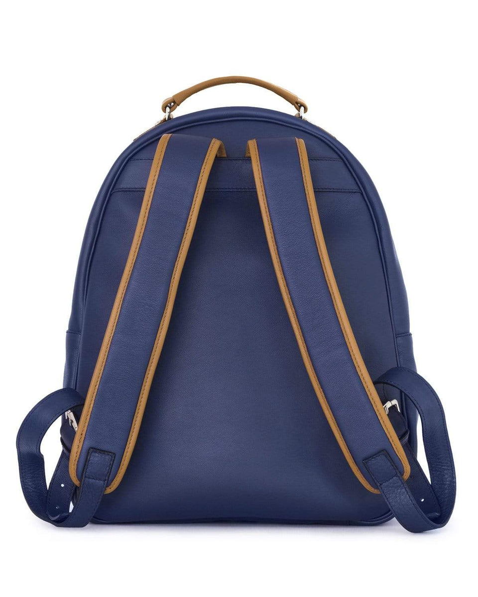 Globetrotter - Full-grain Leather Backpack - Blue/Tan – THE OUTLIERMAN