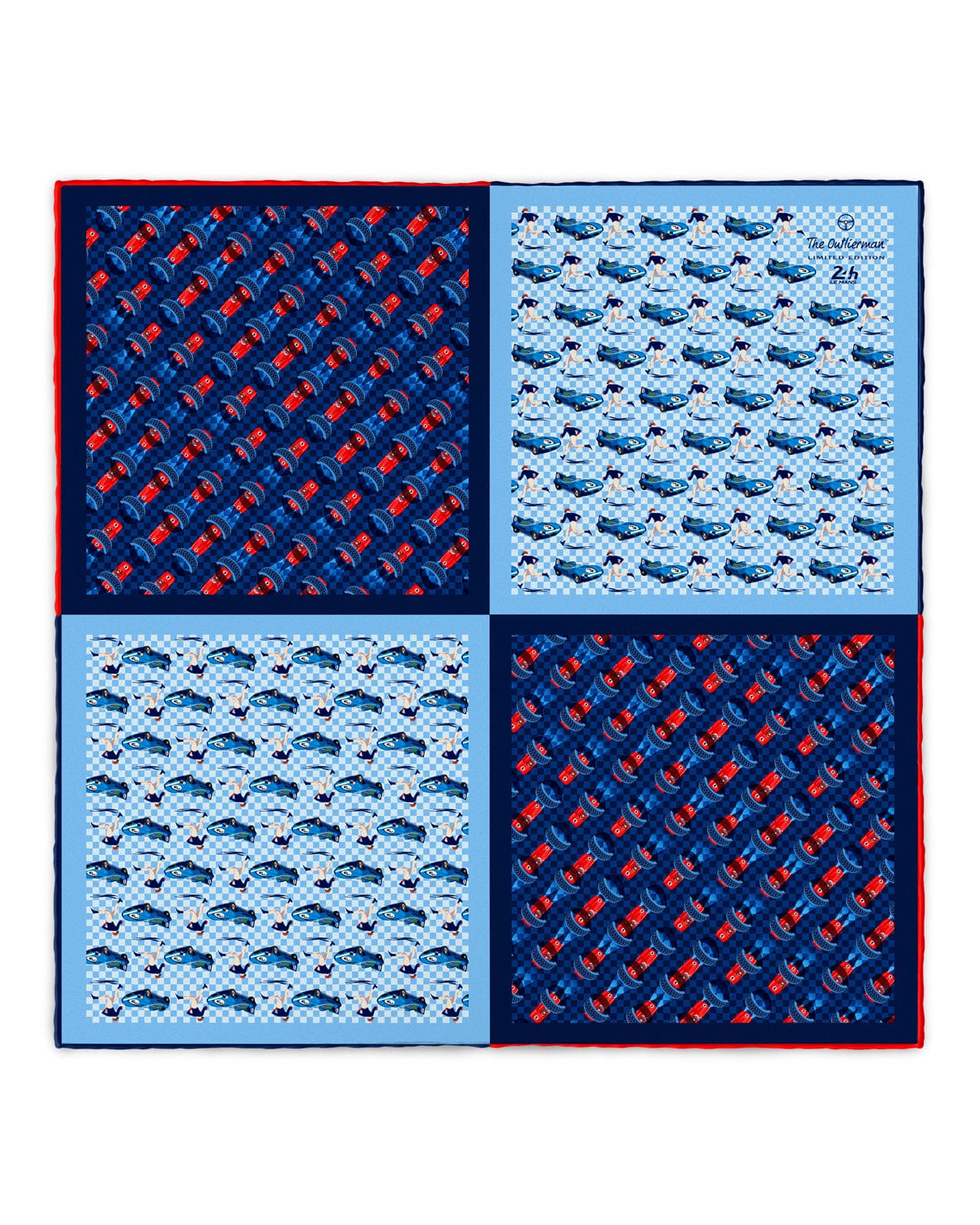 Double-G print silk pocket square